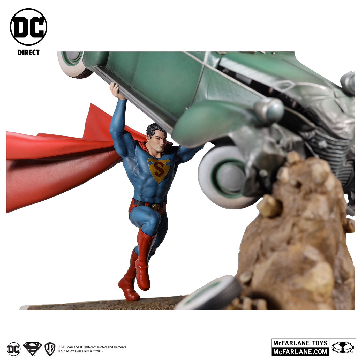 Superman Statue Cover of Action Comics Magazine #1