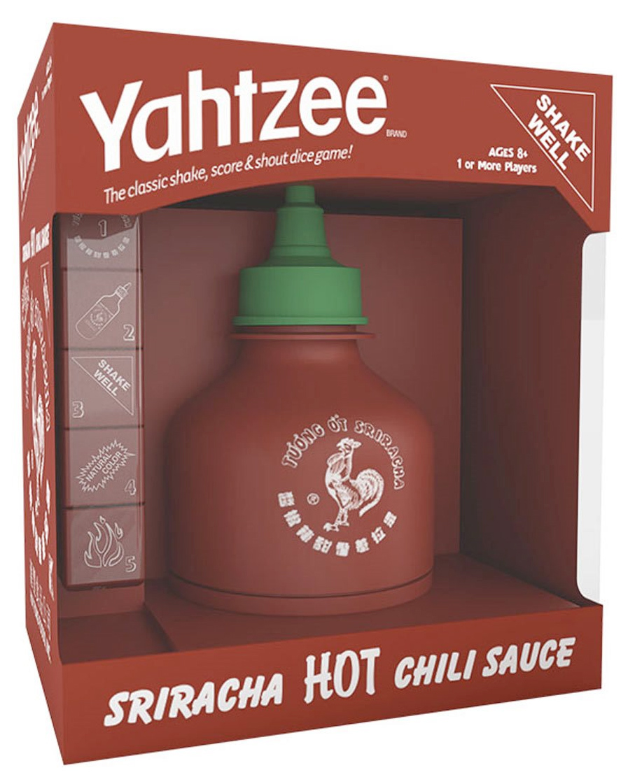 Yahtzee Sriracha Dice Game, the Famous Thai Chili Sauce