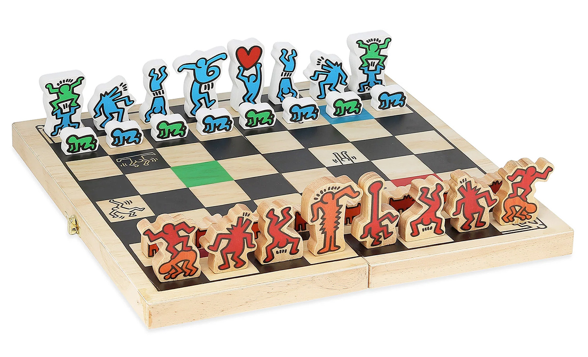 Keith Haring Board Games: Chess, Backgammon and Checkers