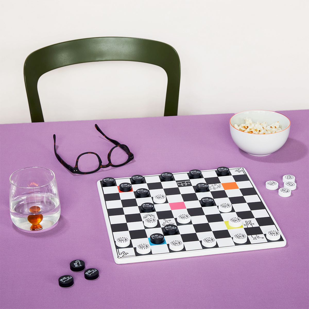 Keith Haring Board Games: Chess, Backgammon and Checkers