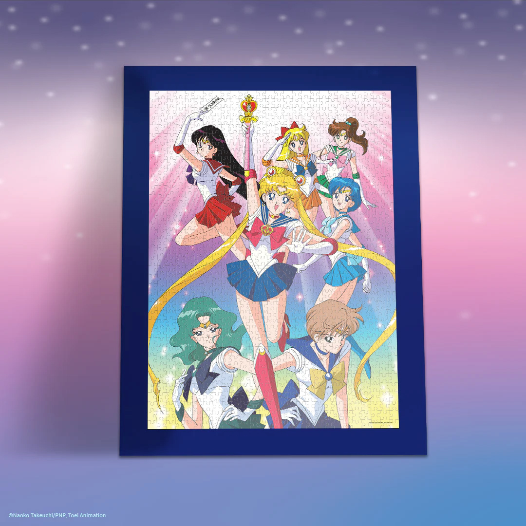 Sailor Moon Puzzle with 7 Sailor Guardians and 1,000 pieces