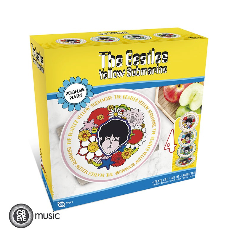 The Beatles Yellow Submarine Plate Set