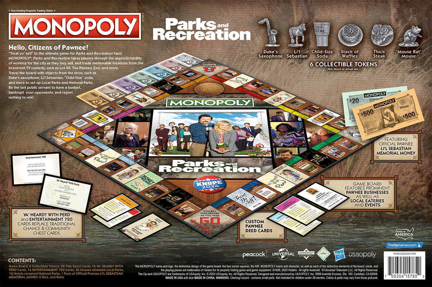 Parks and Recreation Monopoly Board Game