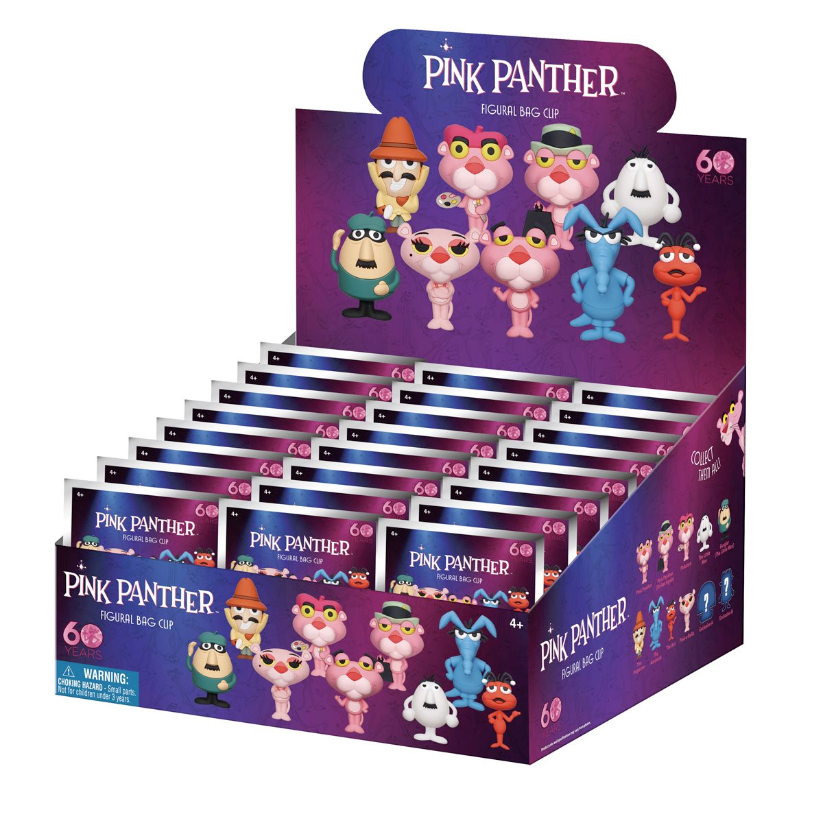 The Pink Panther Show 3D Figural Bag Clips Keychains