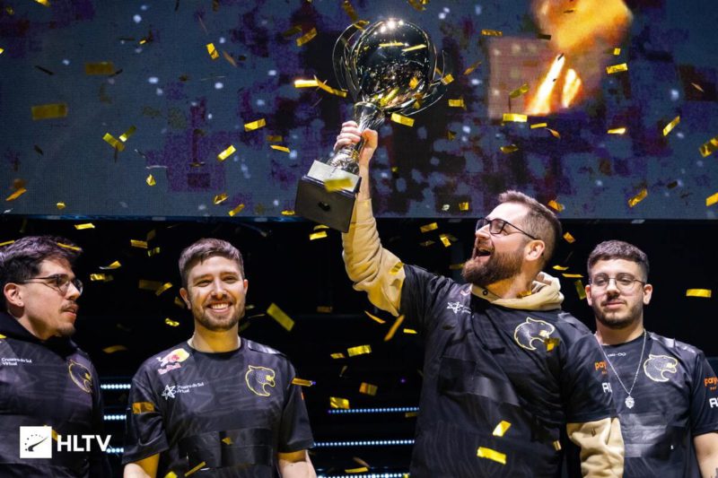 fury with champion trophy