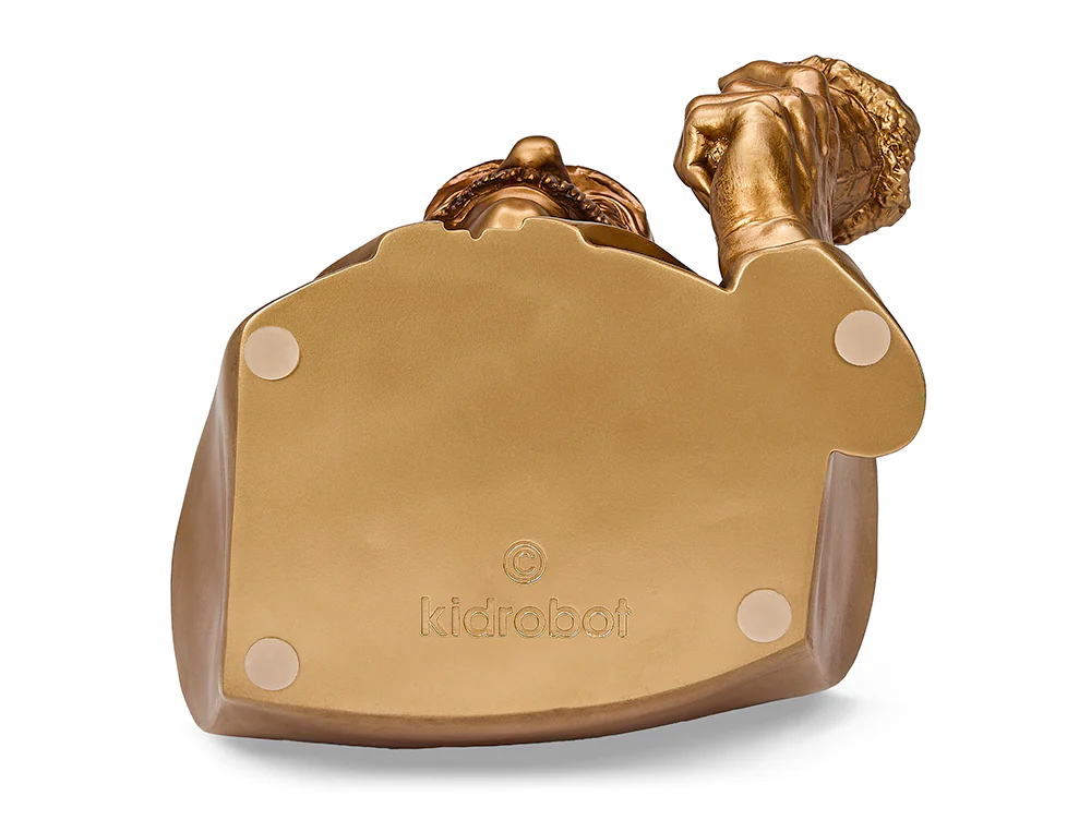 Albert Einstein Bust with Ice Cream Cone and Metallic Bronze Finish