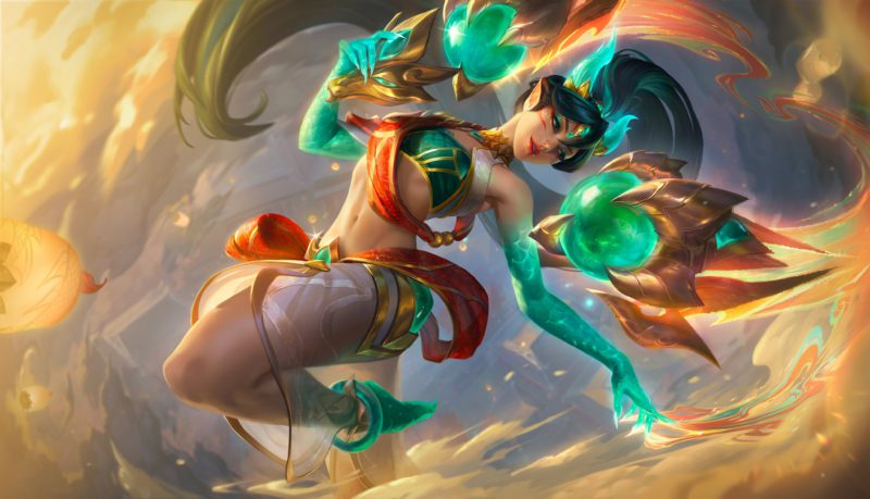 Image of the Kai'sa Celestial Scales skin in LoL
