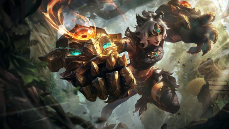 Image of the new Vi Emboscada Primordial skin in LoL