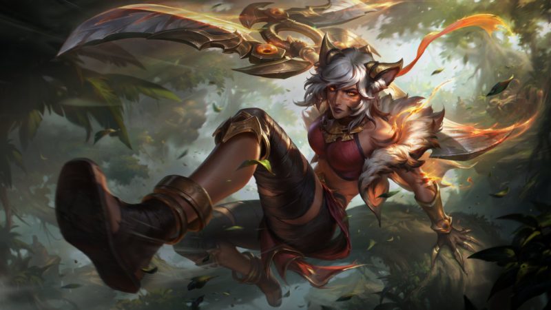 Image of the new Sivir Ambush Primordial skin in LoL