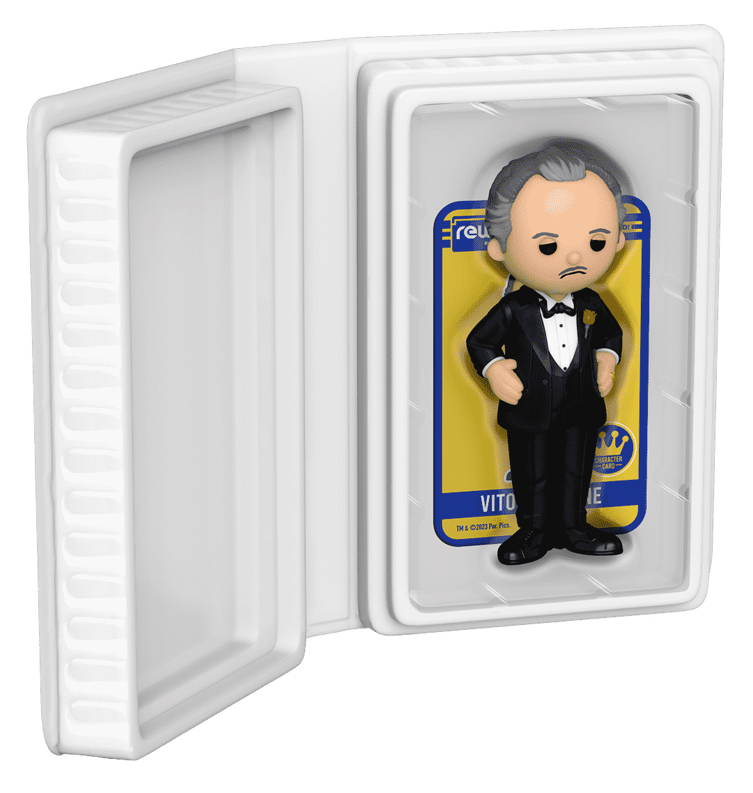 Don Vito Corleone Funko Blockbuster Rewind figure in Clamshell VHS box (The Godfather)