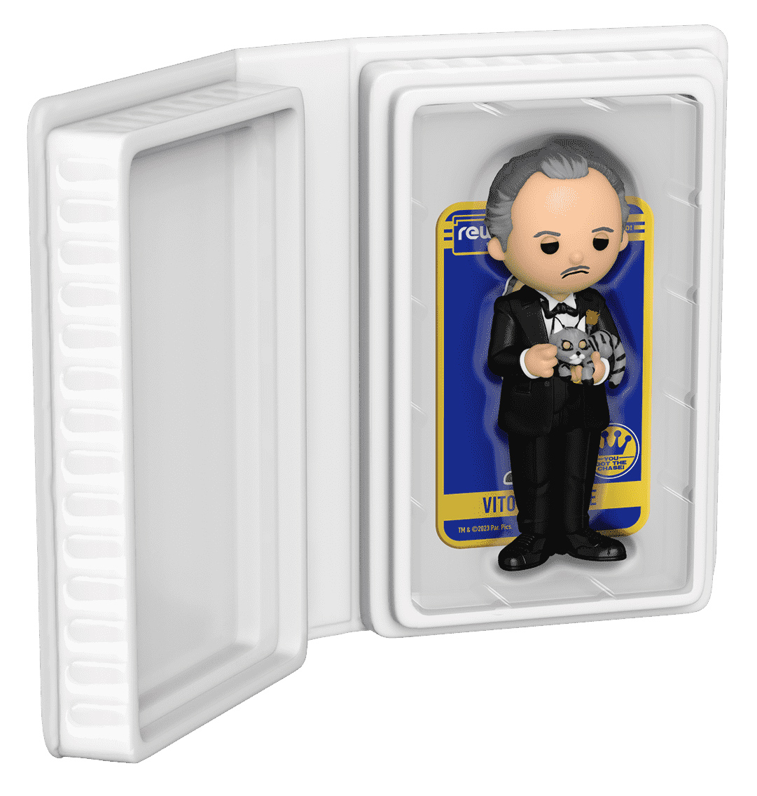 Don Vito Corleone Funko Blockbuster Rewind figure in Clamshell VHS box (The Godfather)