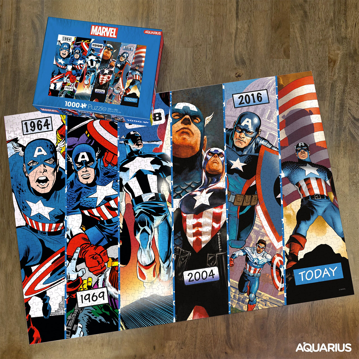 Captain America Timeline Puzzle with Timeline