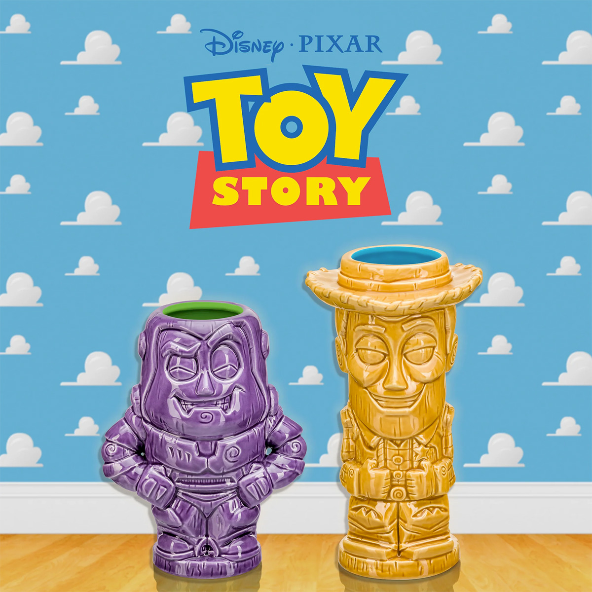 Toy Story Geeki Tikis Mugs with Woody and Buzz Lightyear