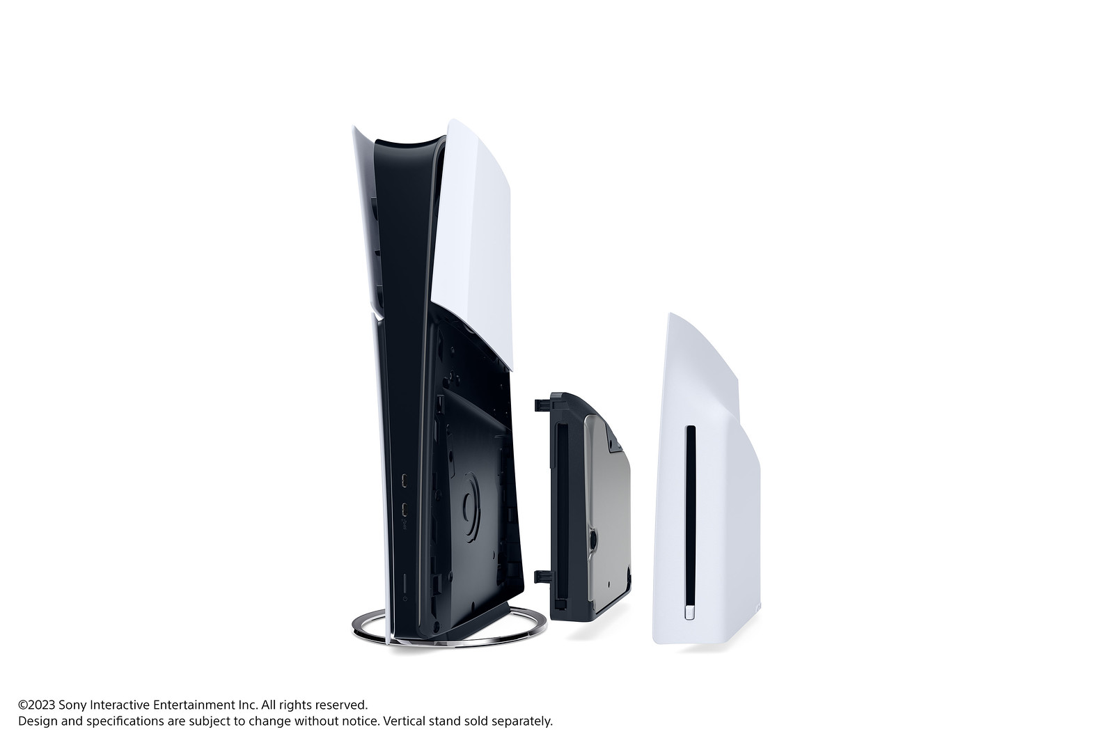 The PS5 Slim Digital disc player is sold separately
