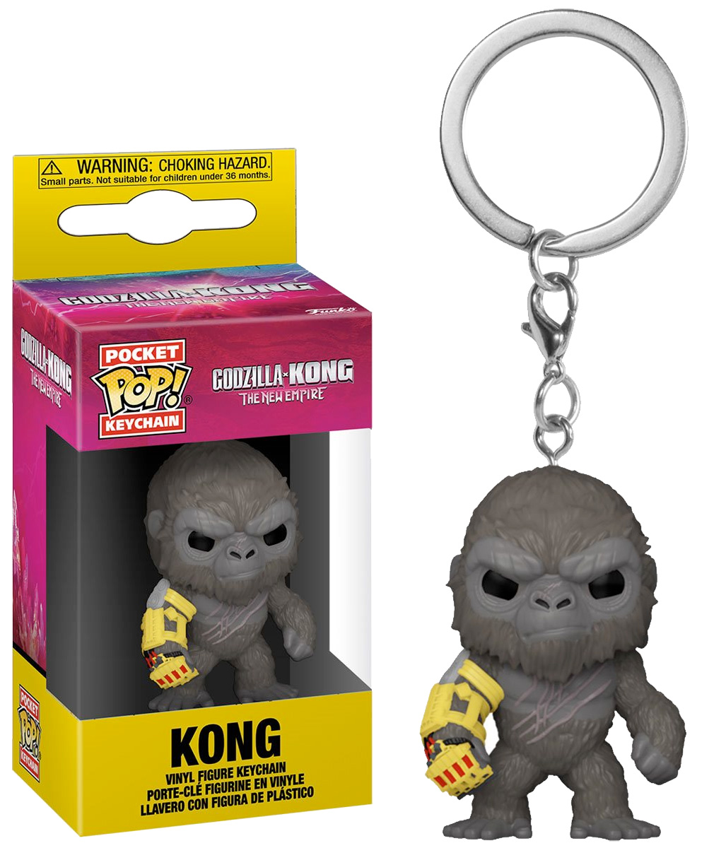 Chaveiros Godzilla x Kong Funko Pocket Pop! (2021 e 2024)