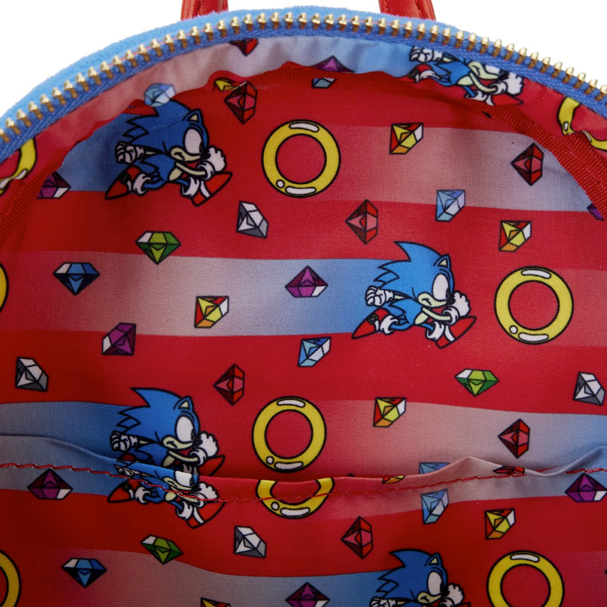 Blue Plush Sonic the Hedgehog Cosplay Mini-Backpack (Loungefly)