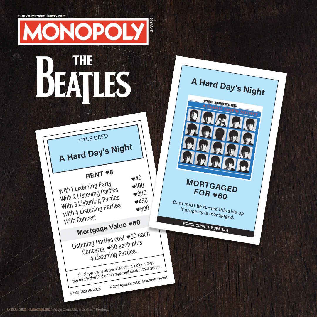 Monopoly The Beatles Edition Board Game (2024)