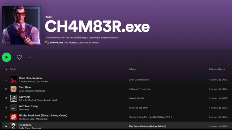 Chamber VALORANT Playlist