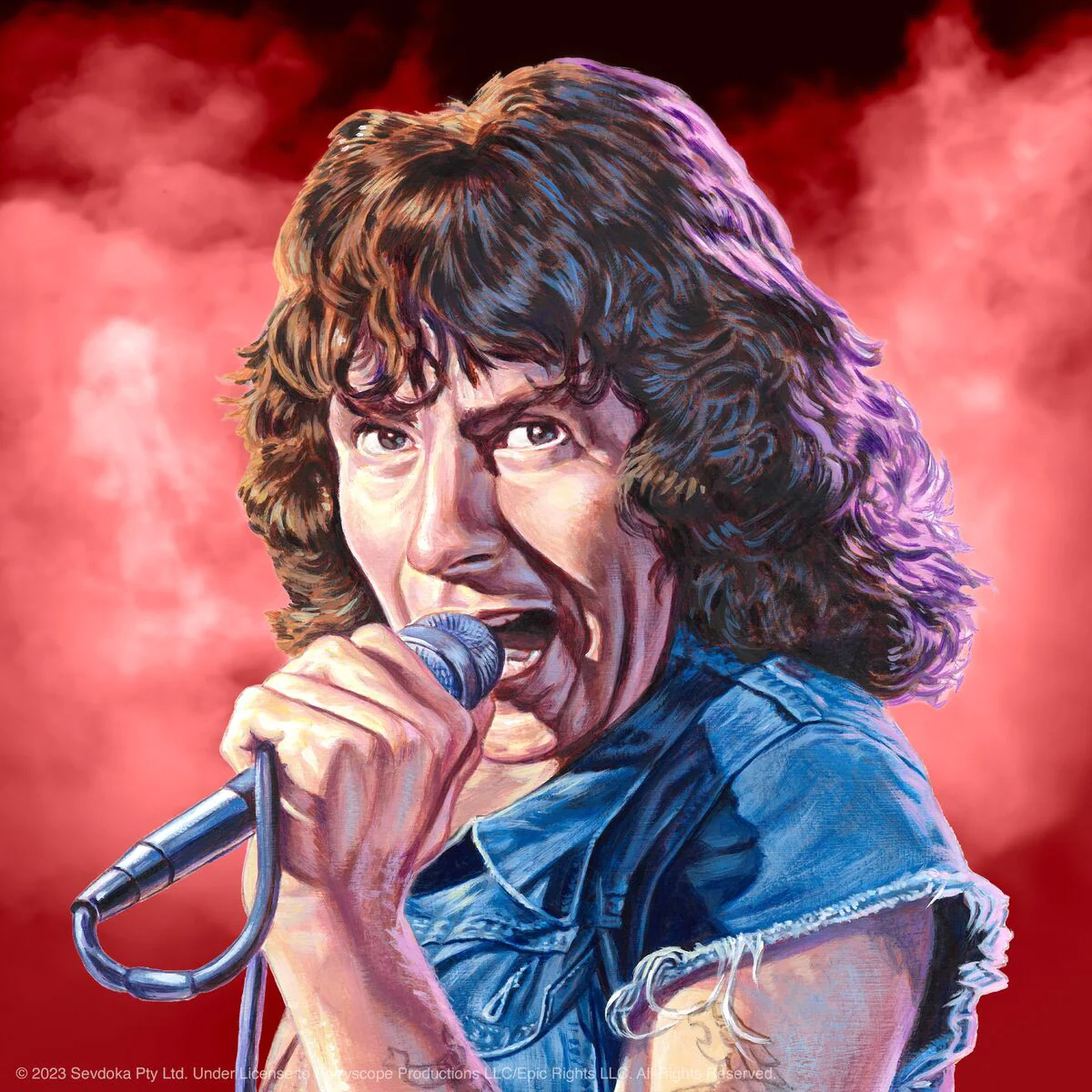 Action Figure ReAction Bon Scott do AC/DC