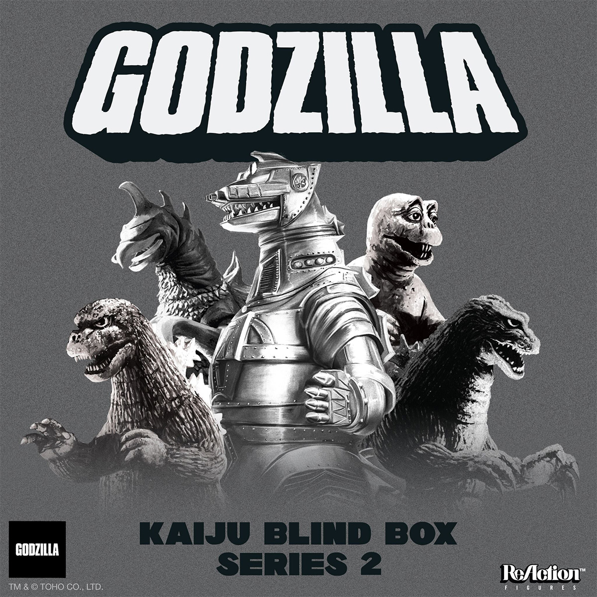Action Figures Godzilla Kaiju (Silver Screen) Toho ReAction (Blind Box)