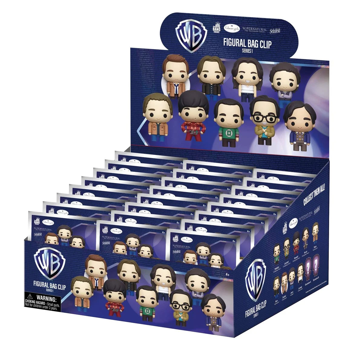 Chaveiros Warner Bros WB TV 3D Figural Bag Clips