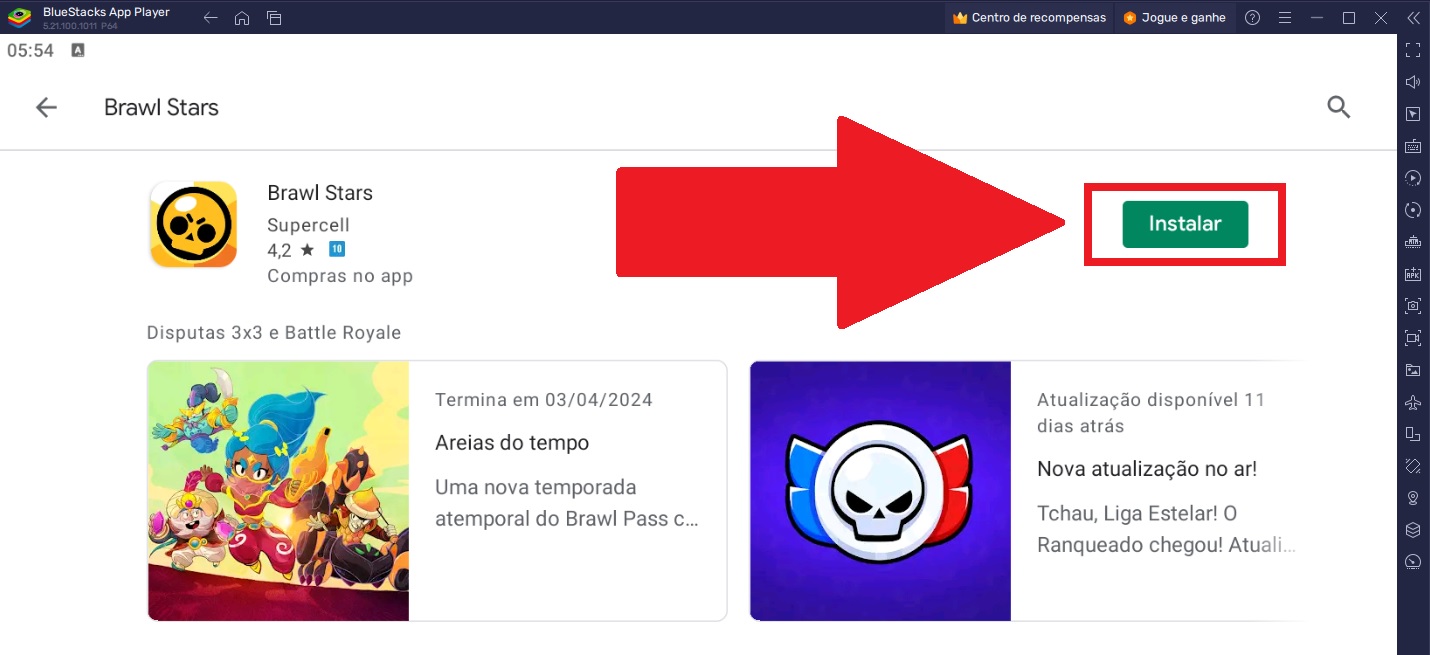 click in "install" for the game to be installed on your emulator