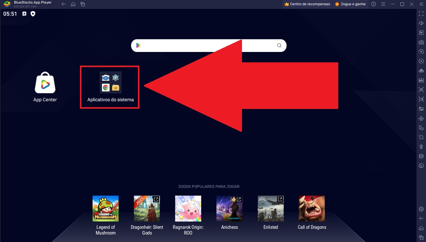 Os "System apps" bring native Android apps