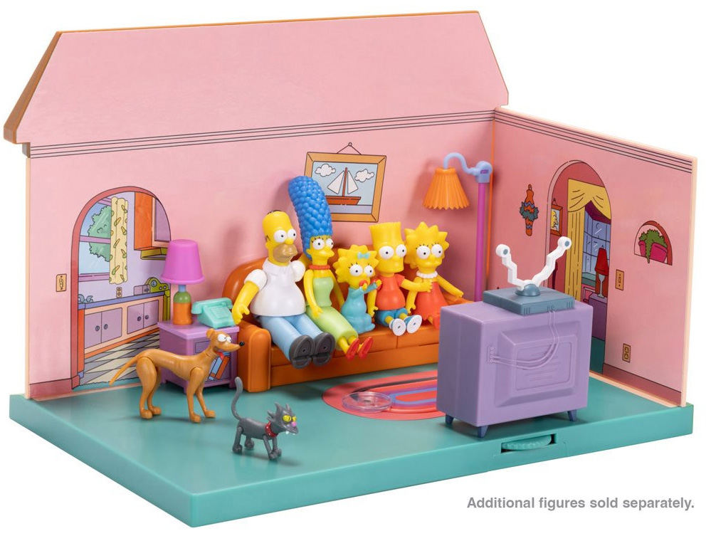 Playset The Simpsons: Living Room of the House with Homer Simpson (Jakks Pacific)
