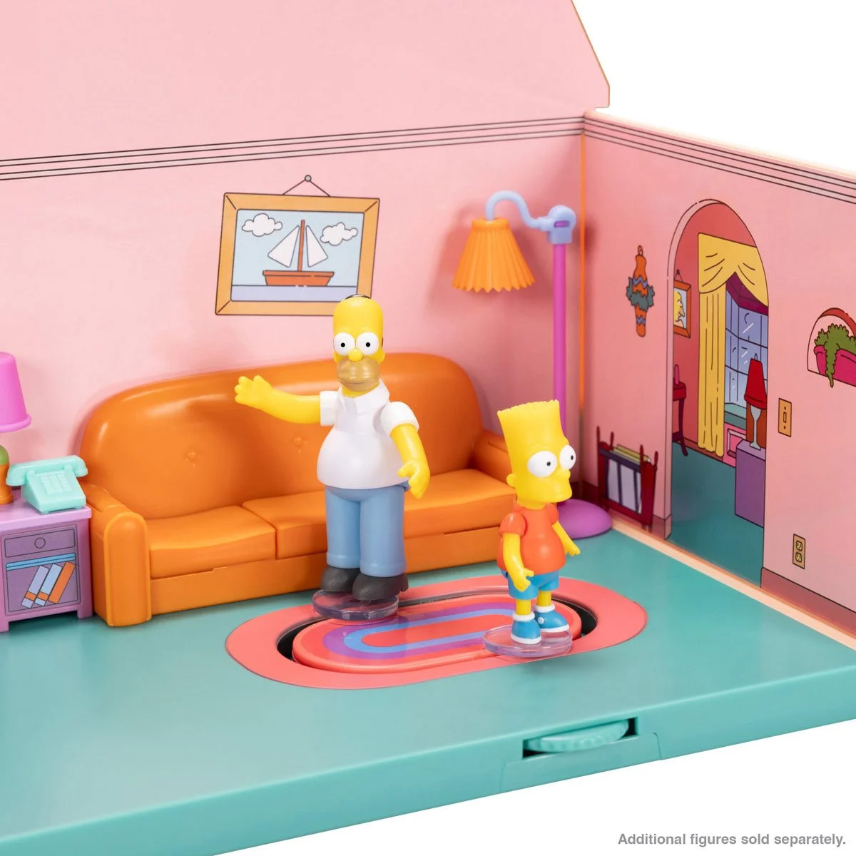 Playset The Simpsons: Living Room of the House with Homer Simpson (Jakks Pacific)