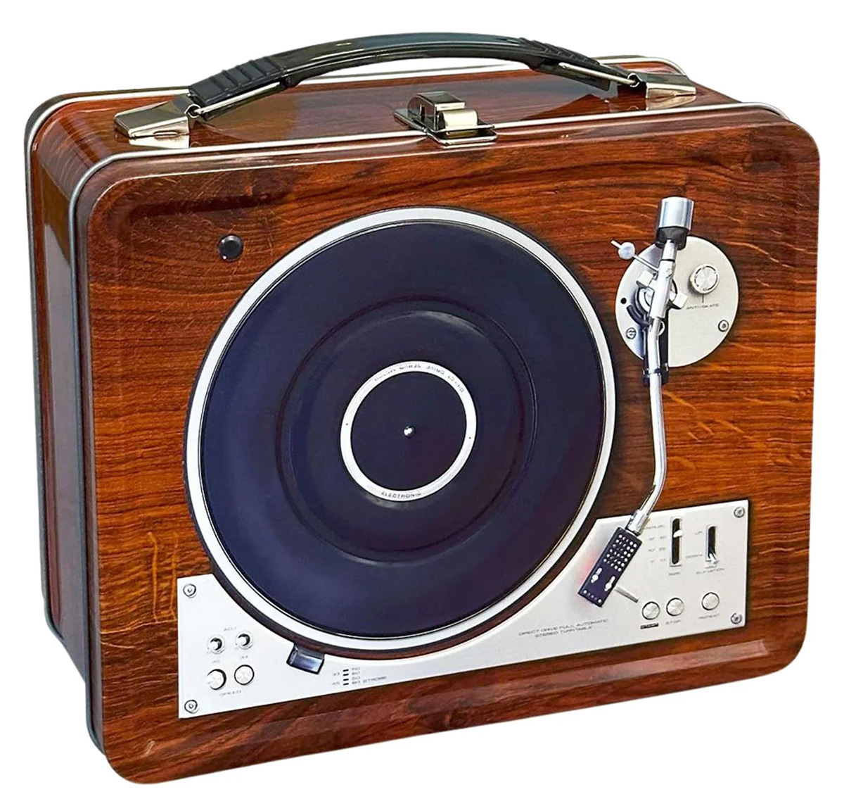 Retro 70s Victrola Lunch Box