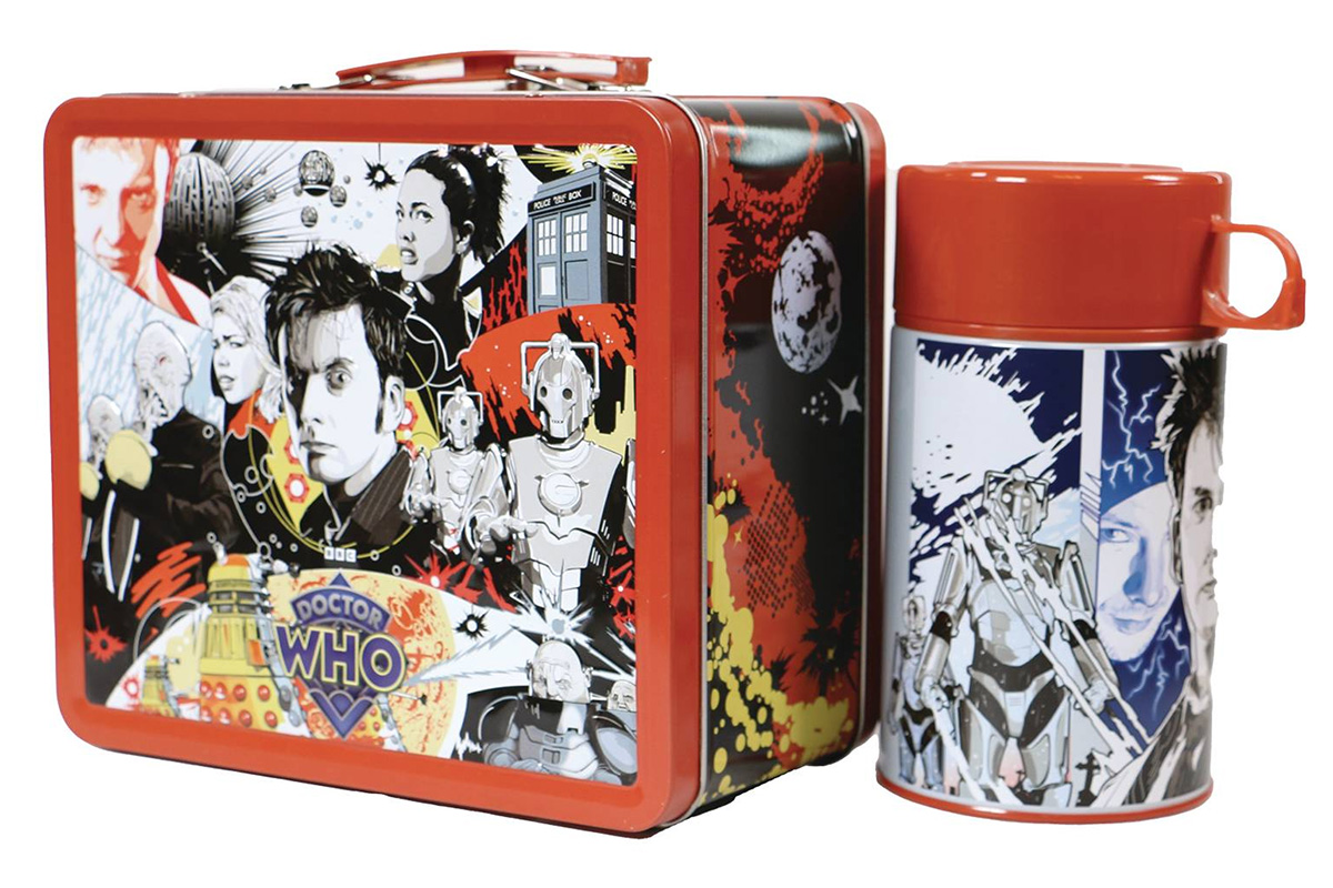 Doctor Who Tin Lunchbox with the Adventures of the 10th Doctor