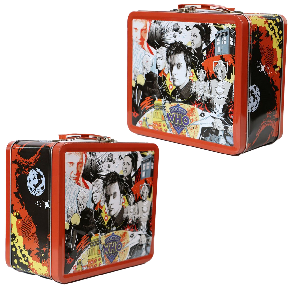 Doctor Who Tin Lunch Box with the Adventures of the 10th Doctor