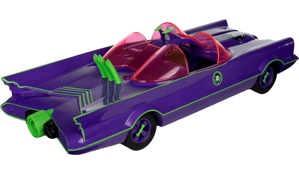 Batmobile & The Joker Figure (Batman 66) Gold Label