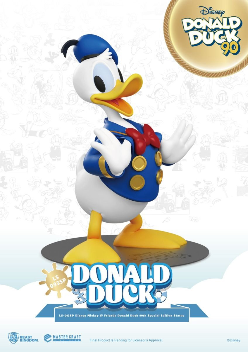 Donald Duck Life Size 90 Years Life Size Statue