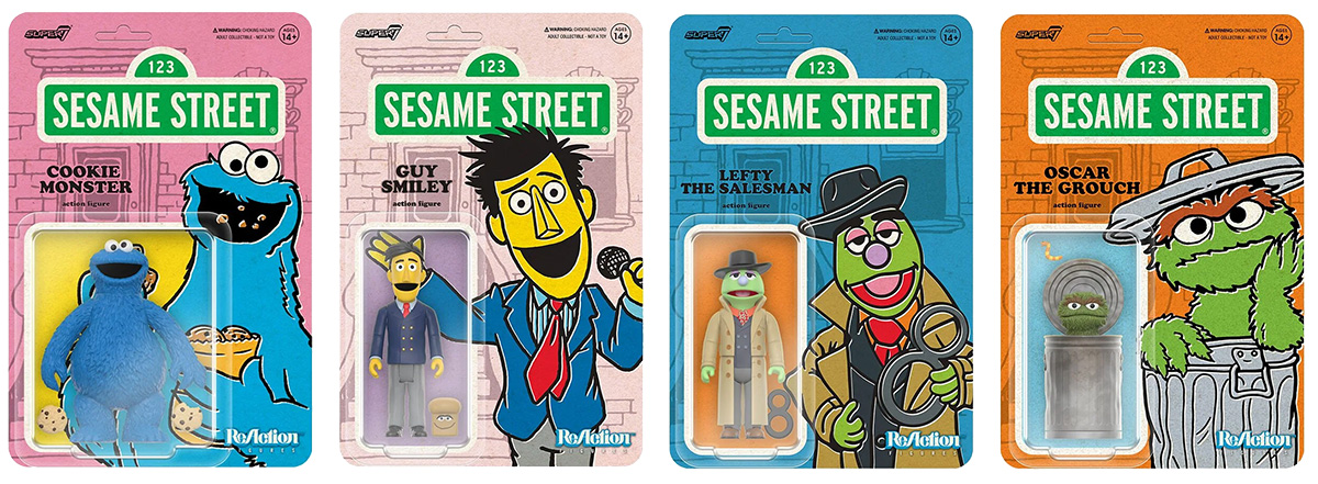 Sesame Street ReAction Action Figures