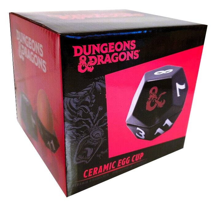 Dungeons and Dragons Egg Holder D20 Dice with Salt and Pepper Shaker