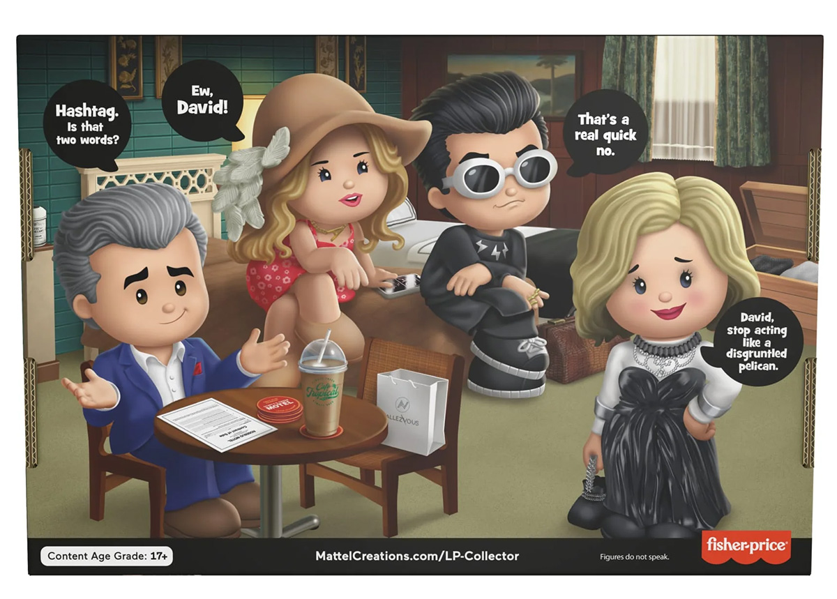 Schitt's Creek Little People Collector Dolls with the Rose Family