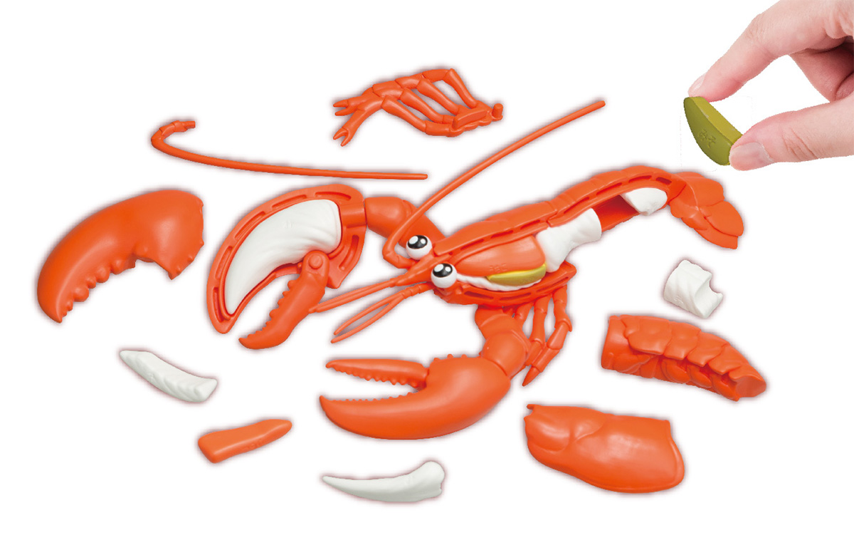 3D Puzzle Lobster Kaitai Puzzle with Lemon