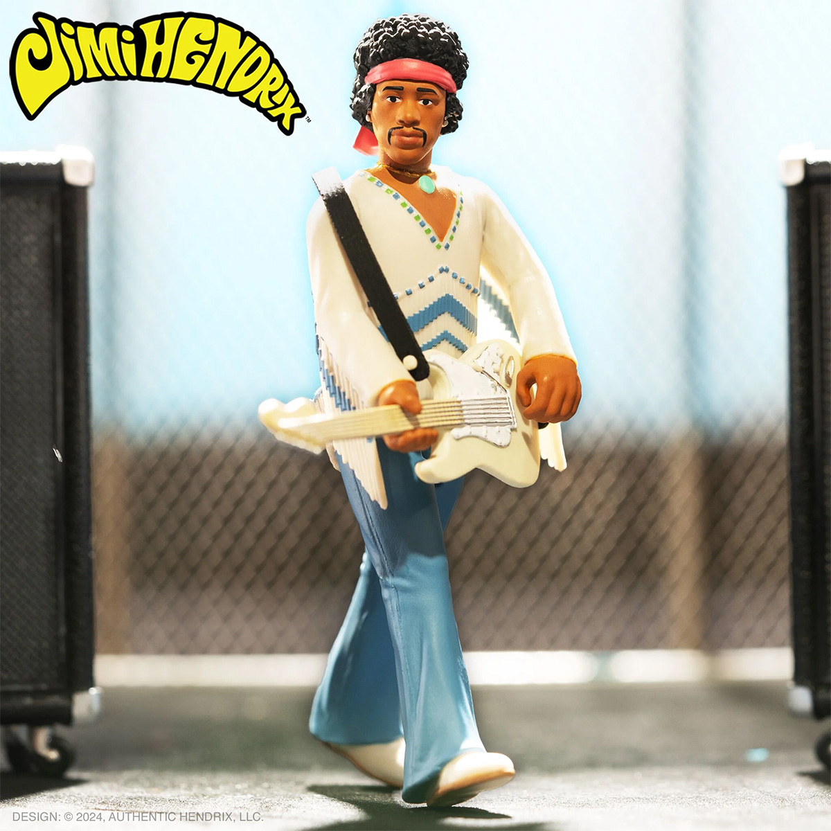 Action Figure Jimi Hendrix ReAction no Festival de Woodstock