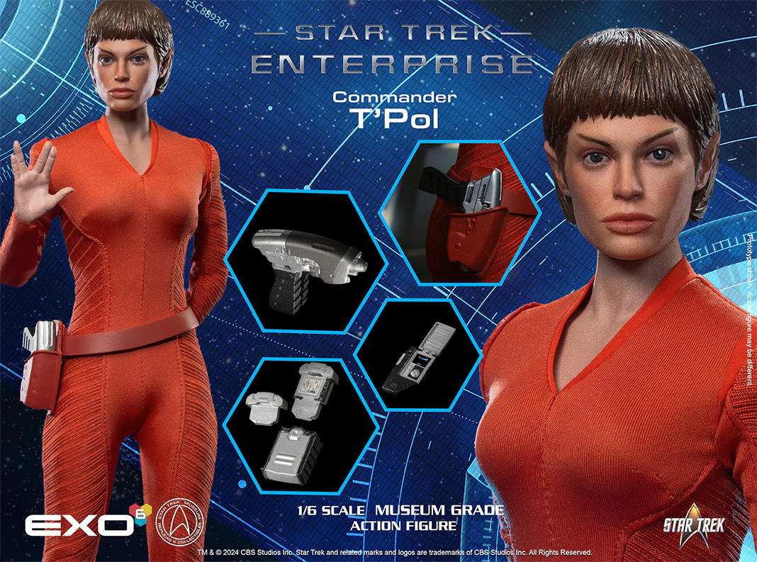 Commander T'Pol of the Enterprise NX-01 - Perfect 1:6 Action Figure from the Star Trek: Enterprise Series