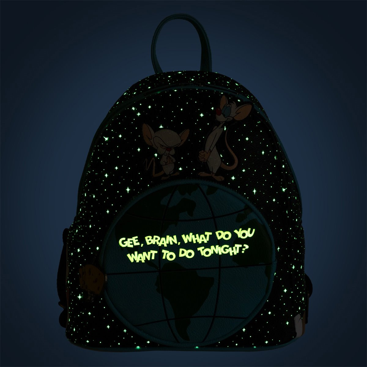 Pinky and the Brain Taking Over the World! Glow-in-the-Dark Mini Backpack