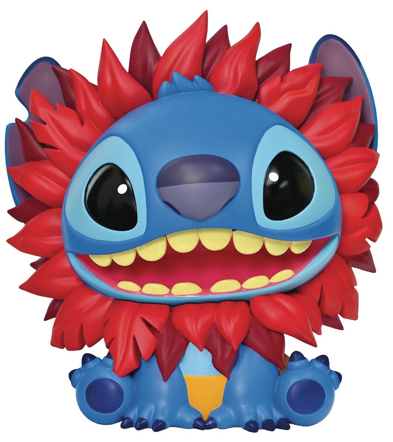 Simba Piggy Banks Little Lion and Stitch Dressed as the Lion King PVC Figural Banks in Chibi Style (Disney)