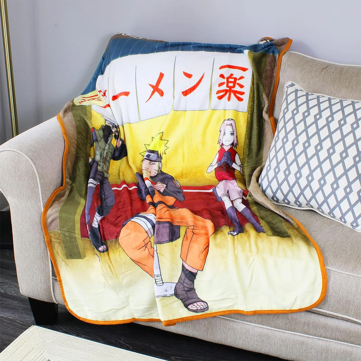 Naruto Throw Blanket at Ichiraku Ramen Restaurant