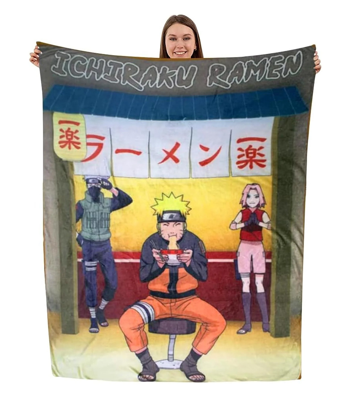 Naruto Throw Blanket at Ichiraku Ramen Restaurant