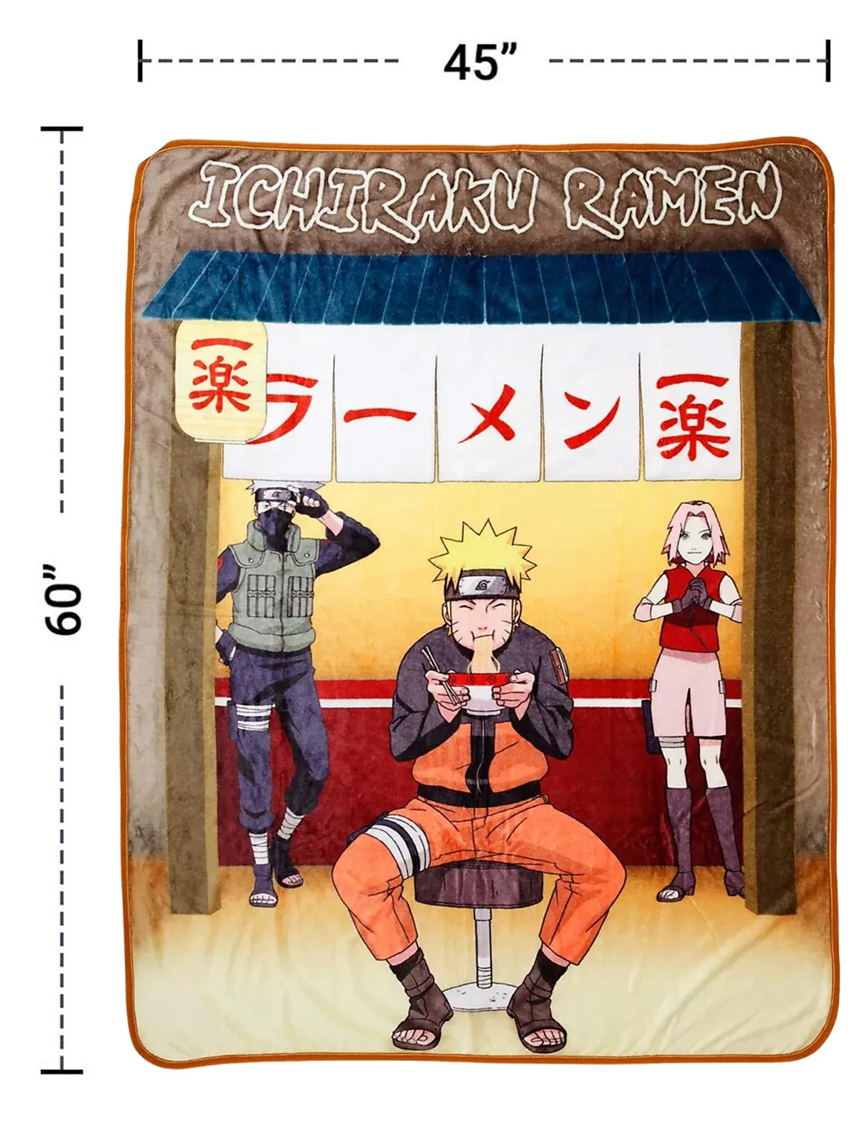 Naruto Throw Blanket at Ichiraku Ramen Restaurant