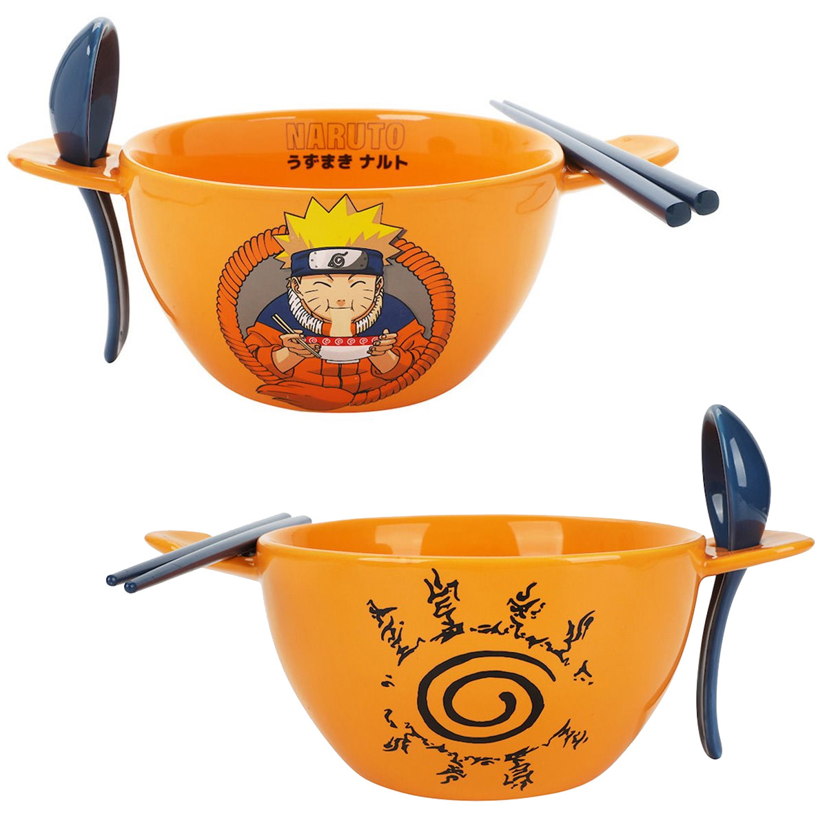Naruto Shippuden Ramen Bowl with Chopsticks and Spoon