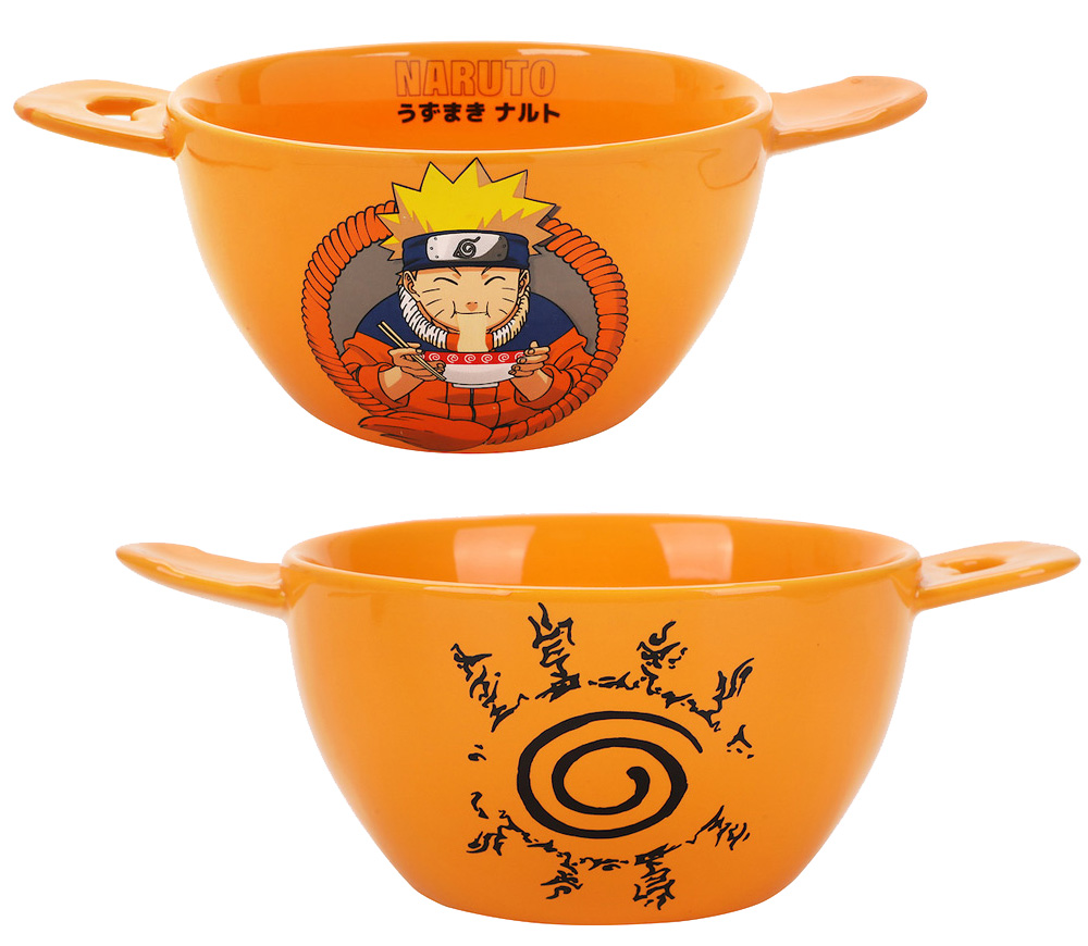 Naruto Shippuden Ramen Bowl with Chopsticks and Spoon