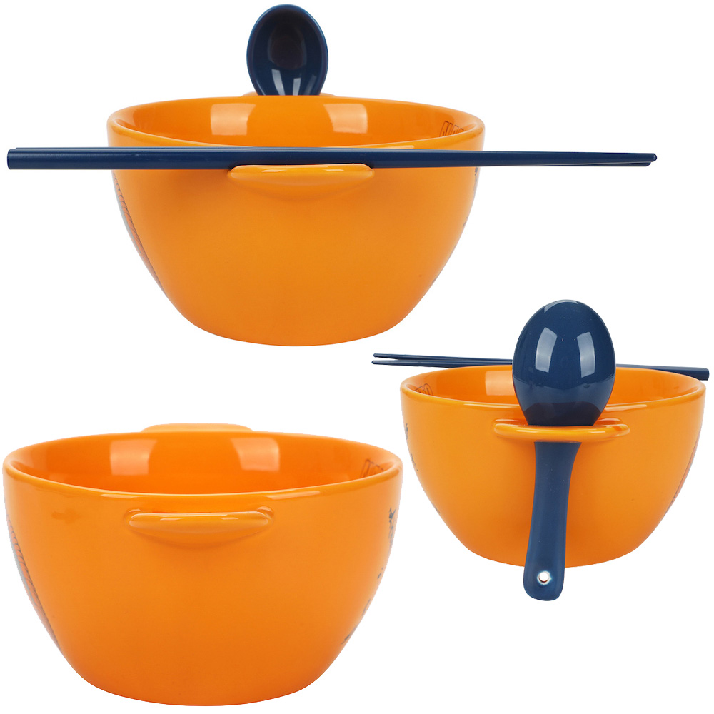 Naruto Shippuden Ramen Bowl with Chopsticks and Spoon