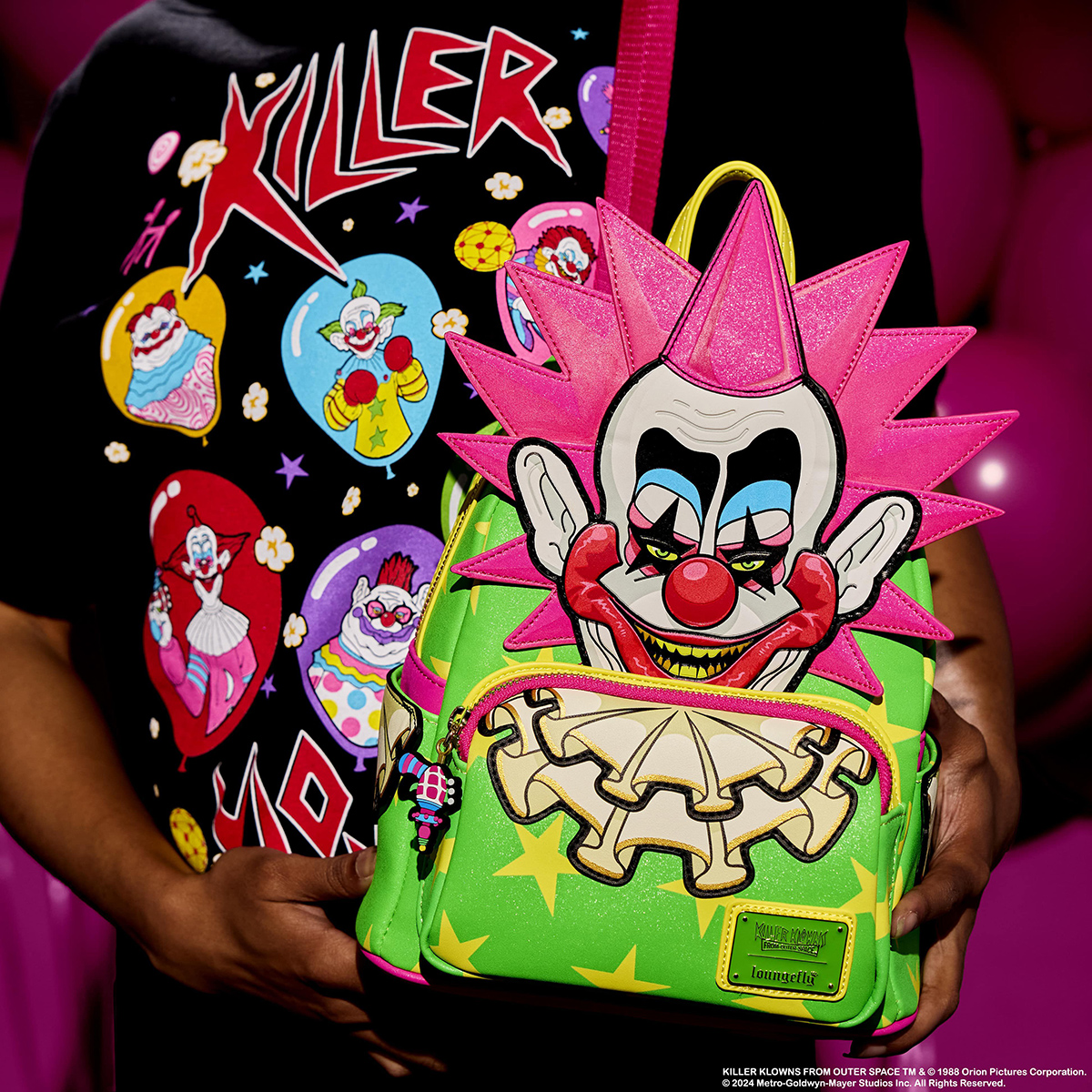 Spikey Glitter Mini Backpack from the Movie Killer Clowns from Outer Space