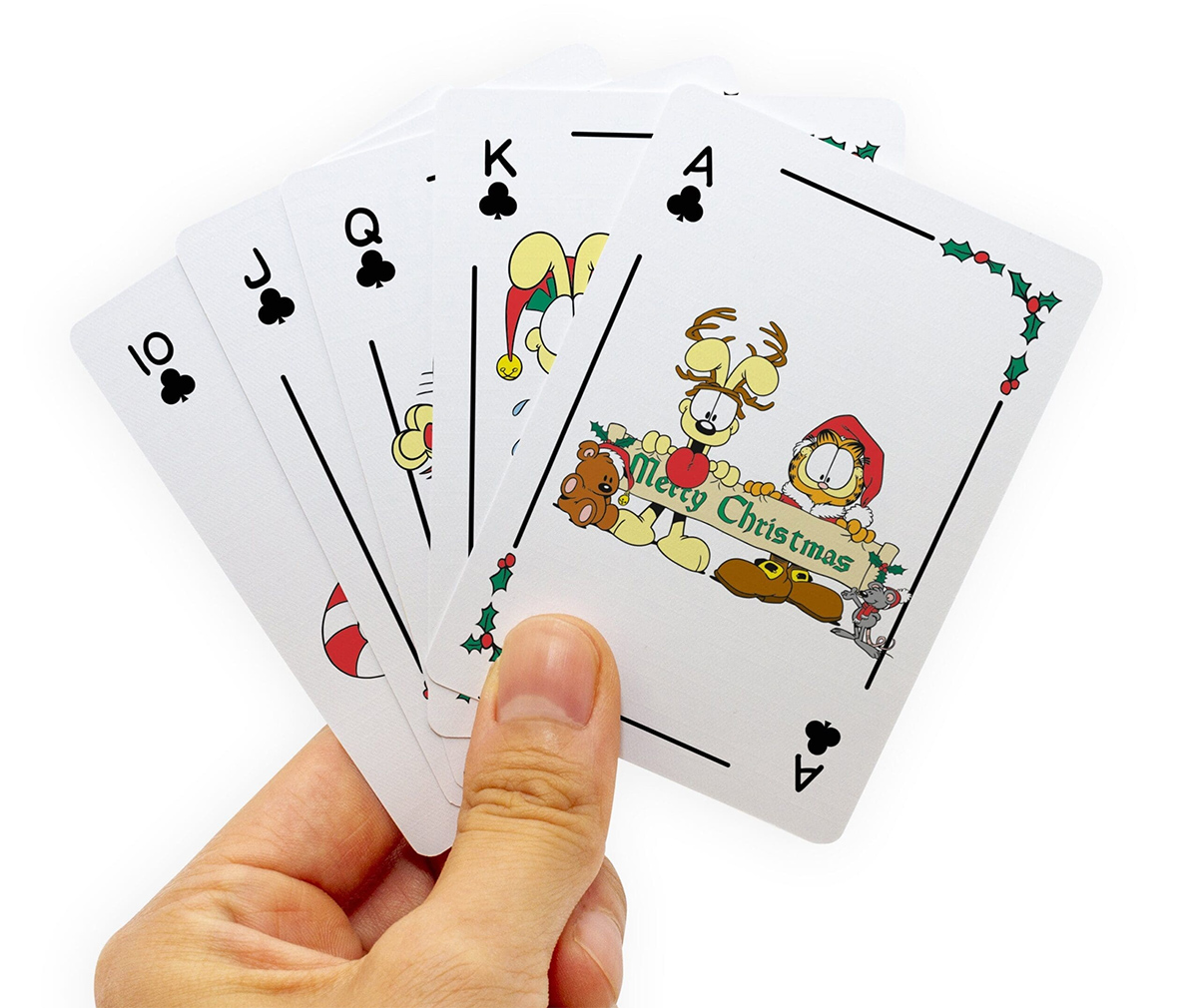 Garfield deck at Christmas